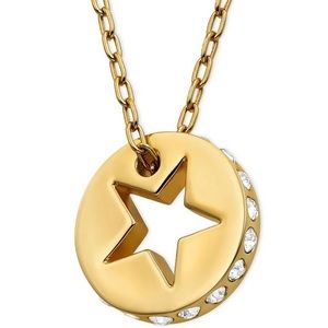 Swarovski 22k Gold-Plated Crystal Star Necklace